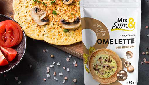 houbová omeleta mix&slim