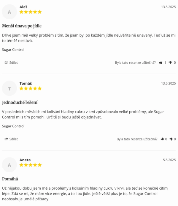 recenze sugar control golden tree