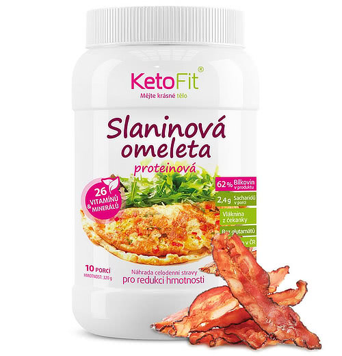 proteinová slaninová omeleta ketofit