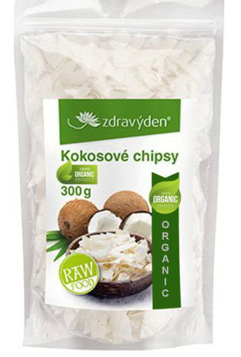 kokosové chipsy raw