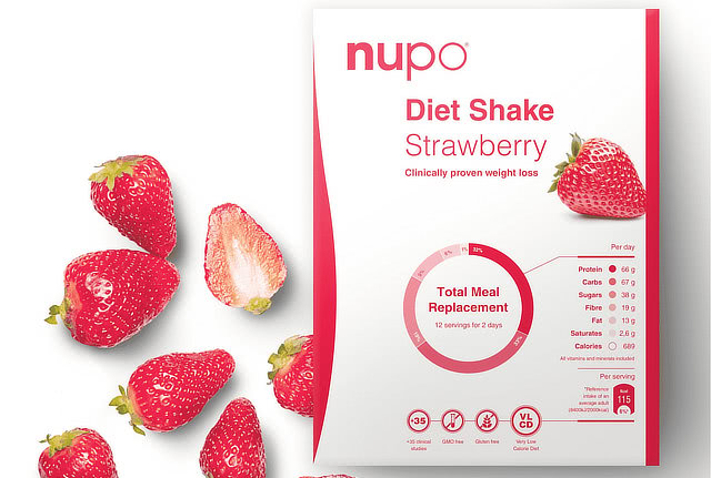 jahodový shake nupa dánská dieta