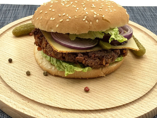 proteinový vege burger ketofit