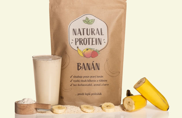 proteinový nápoj banán natural